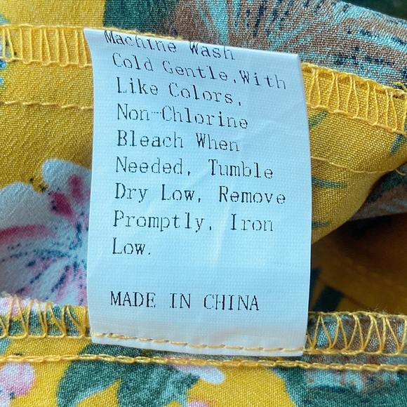 SHEIN Gold Floral Jumpsuit - Picture 7 of 8